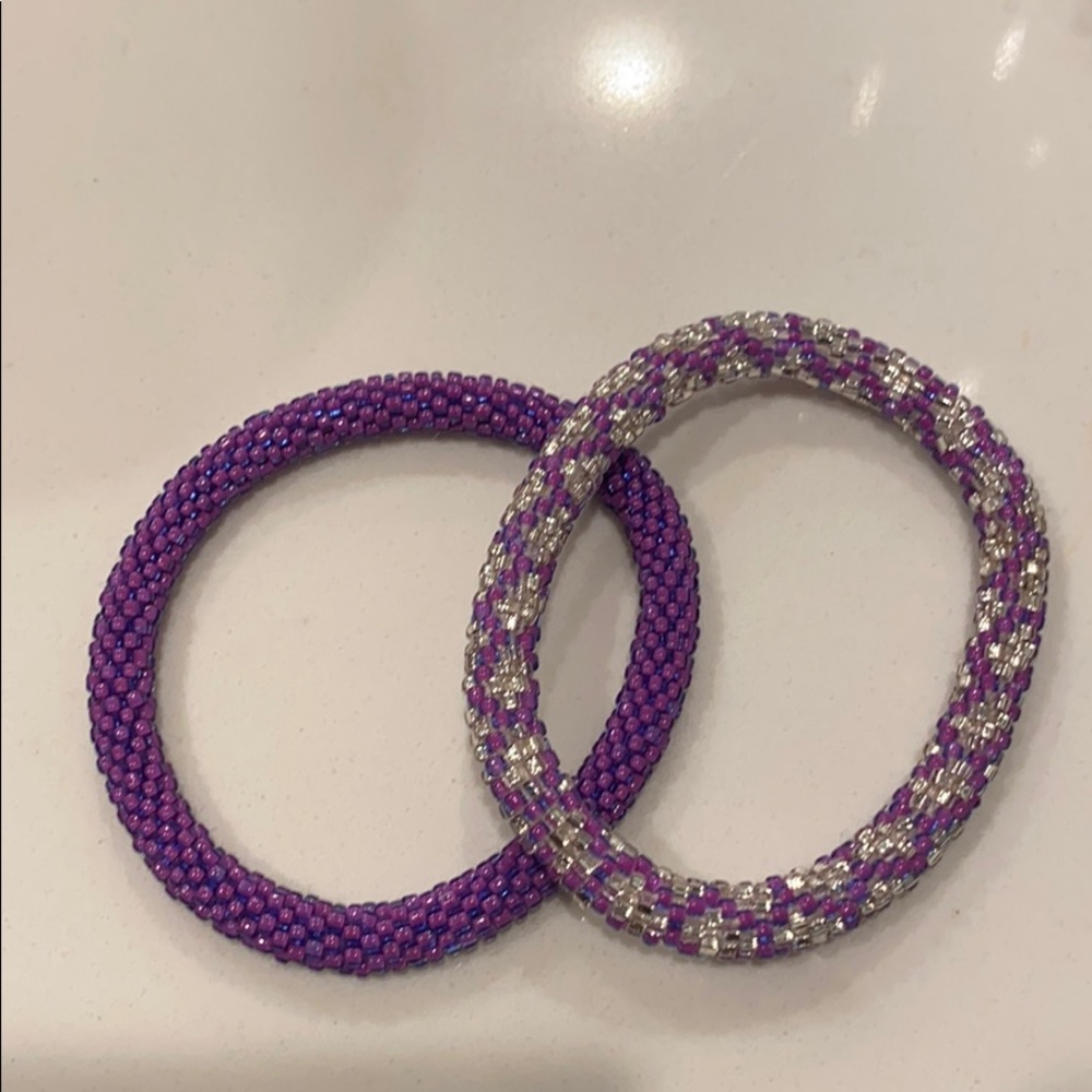 Lily and Laura bracelets made in Nepal!
